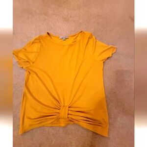 Gaze yellow crop top